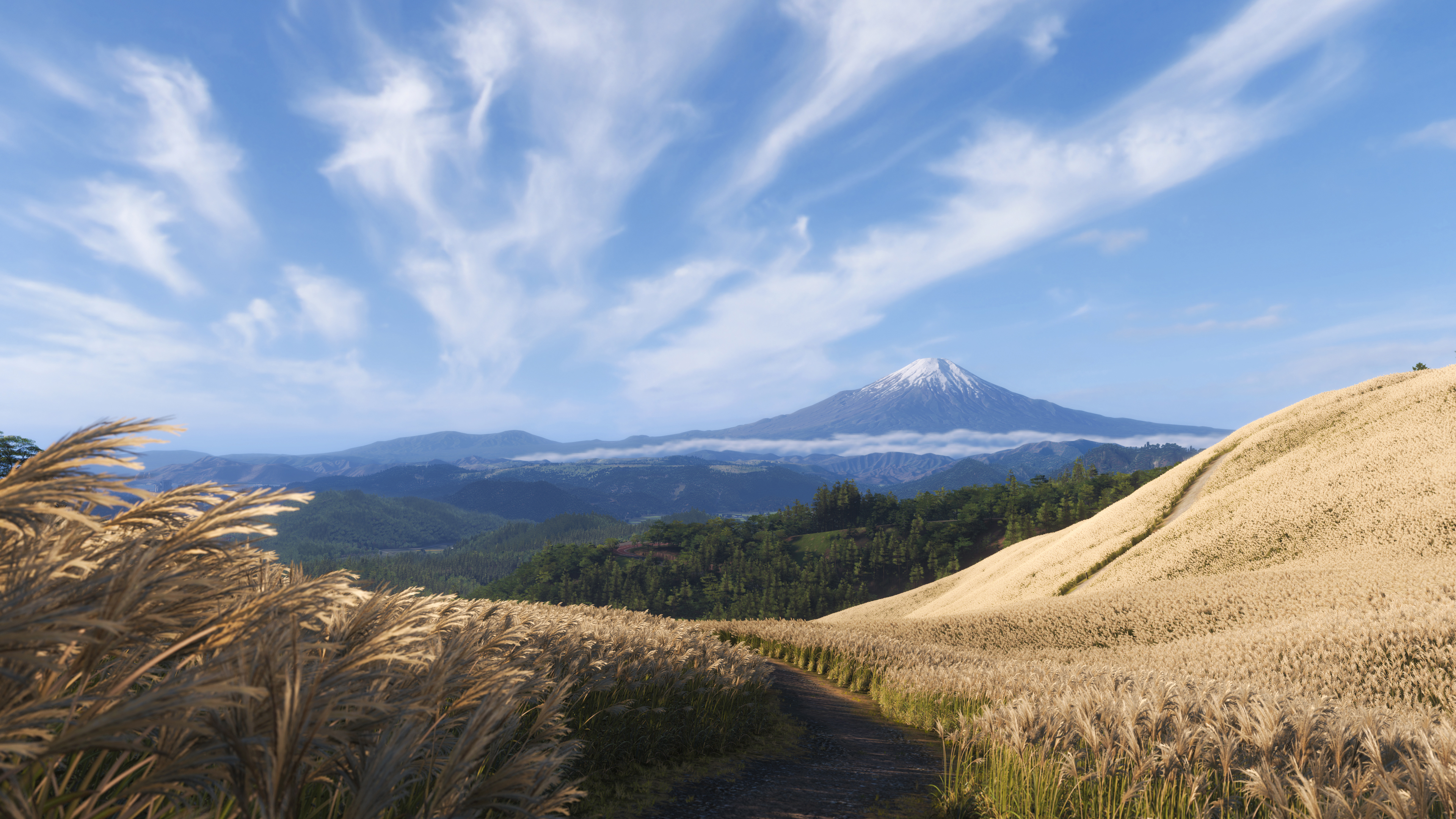 A view of Mt. Fuji in Forza Horizon 6