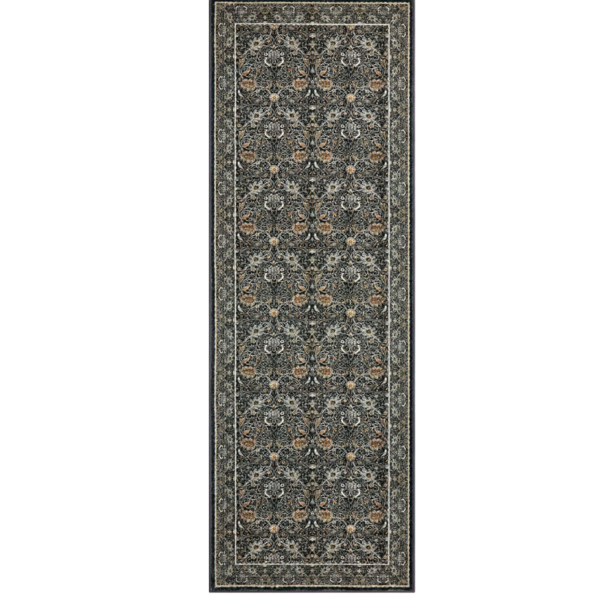 Vintage Floral Washable Runner Rugs