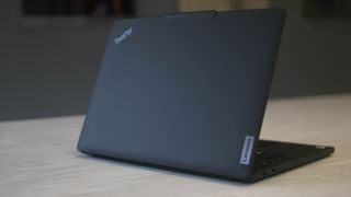 The back cover/ lid on the Lenovo ThinkPad 13s