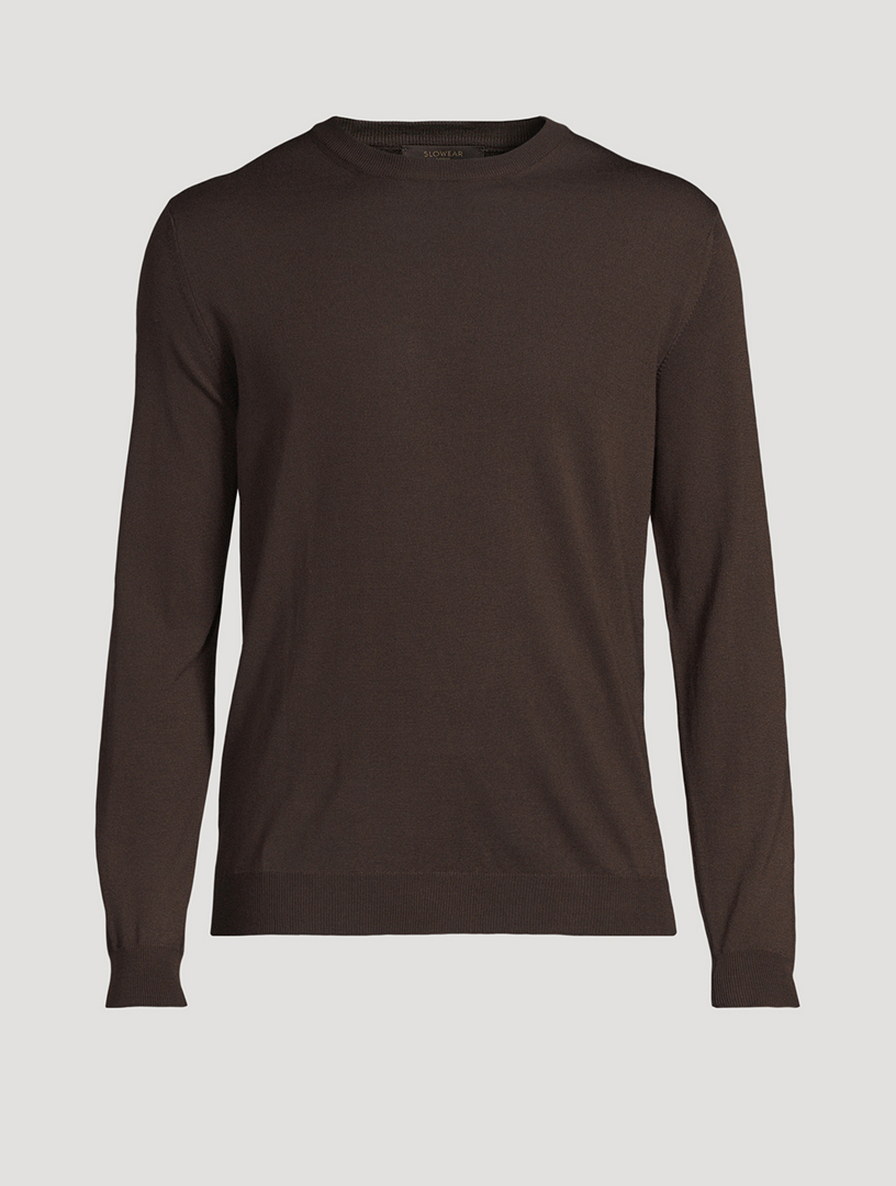 Wool-Blend Roundneck Sweater