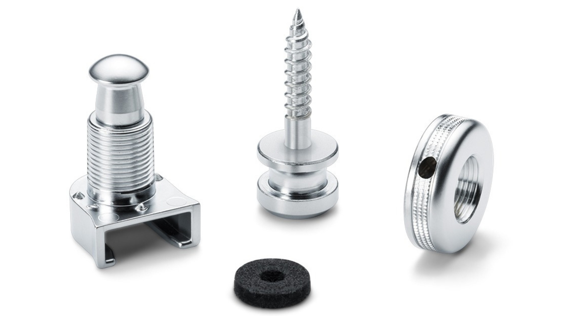 A Schaller S-Lock strap locking system