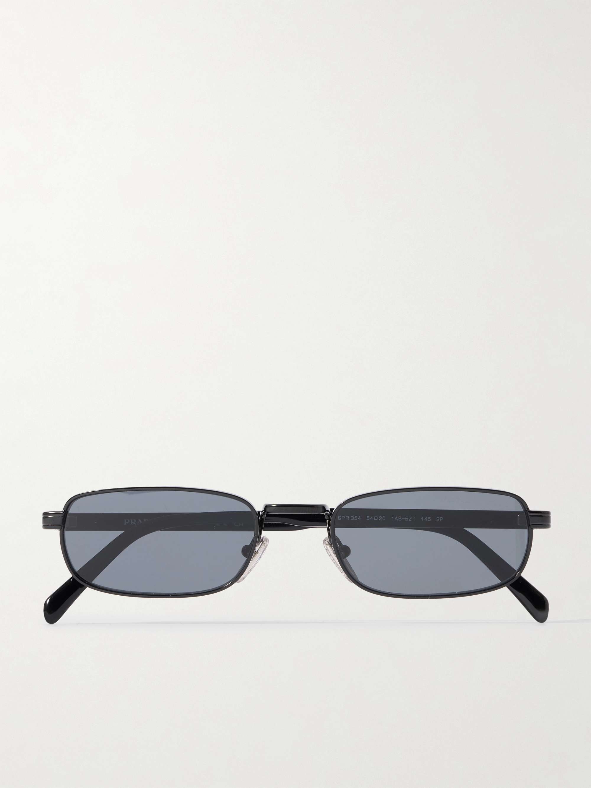 Rectangle-Frame Metal Sunglasses
