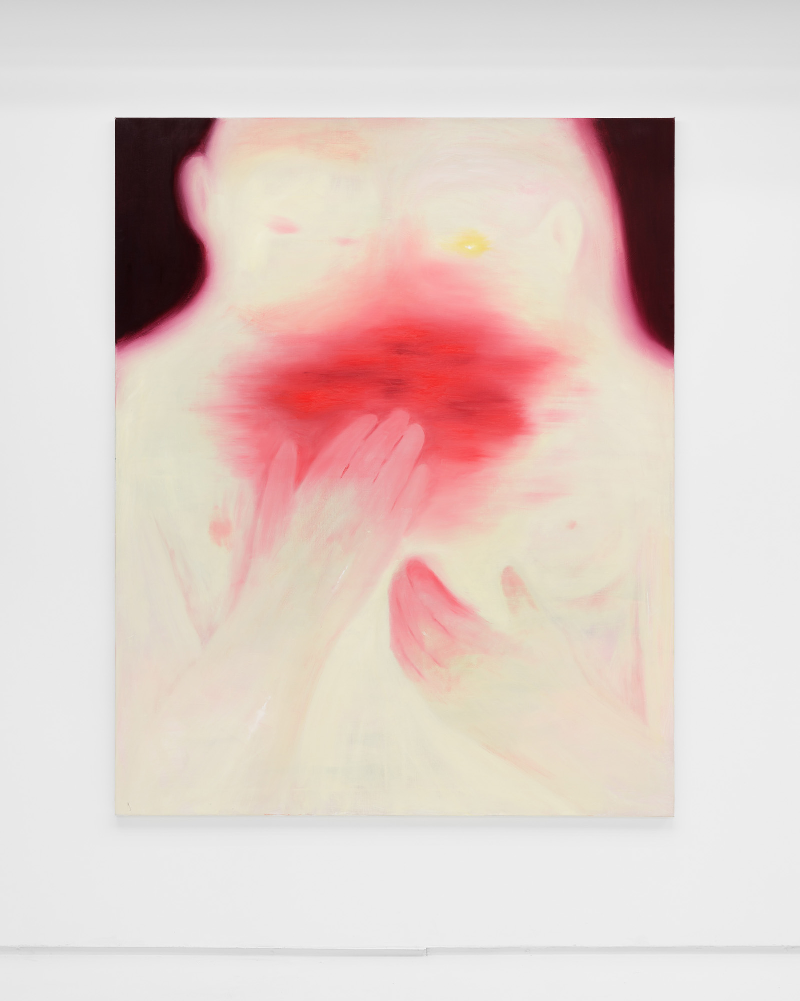 pink colour on portrait