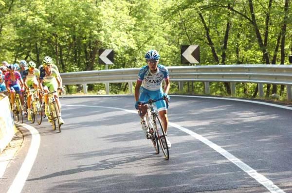 Domenico Pozzovivo (Colnago-CSF Inox) launches his devastating attack.