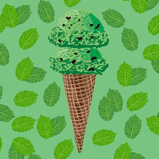 Mint ice cream