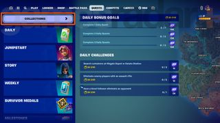 Open Collections to view Fortnite Accolades