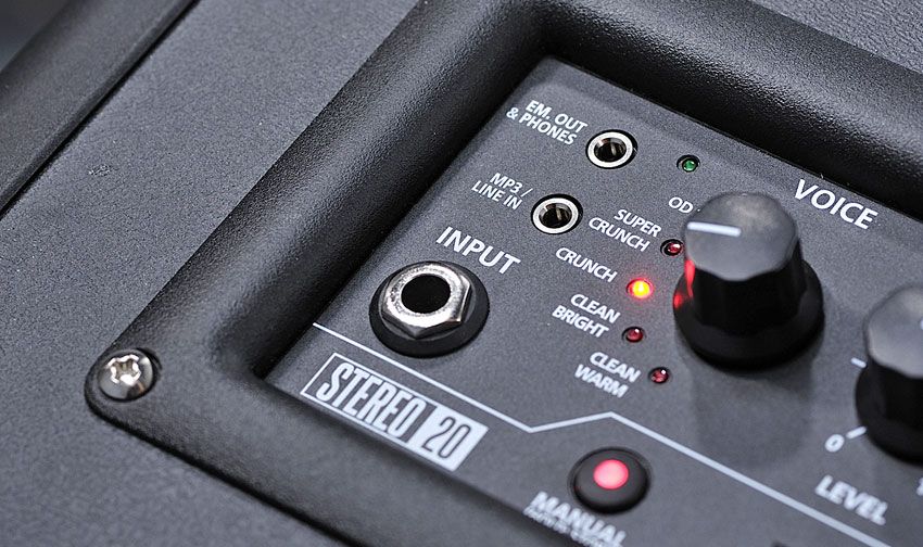 Six programmable voicings cover almost every possible tone requirement