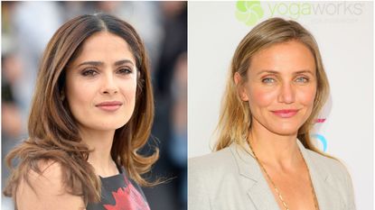 Cameron Diaz and Salma Hayek claim not to wash their faces
