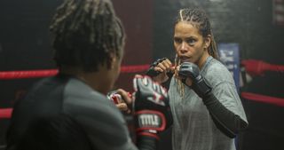 Halle Berry as a boxer in bruised