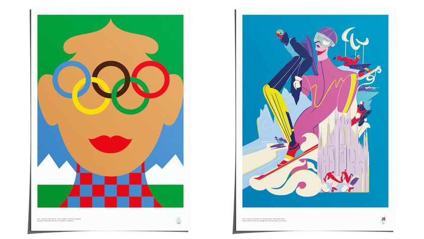 two posters for the Olympics and Paralympics in Milano Cortina