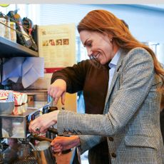 Princess Kate coffee barista