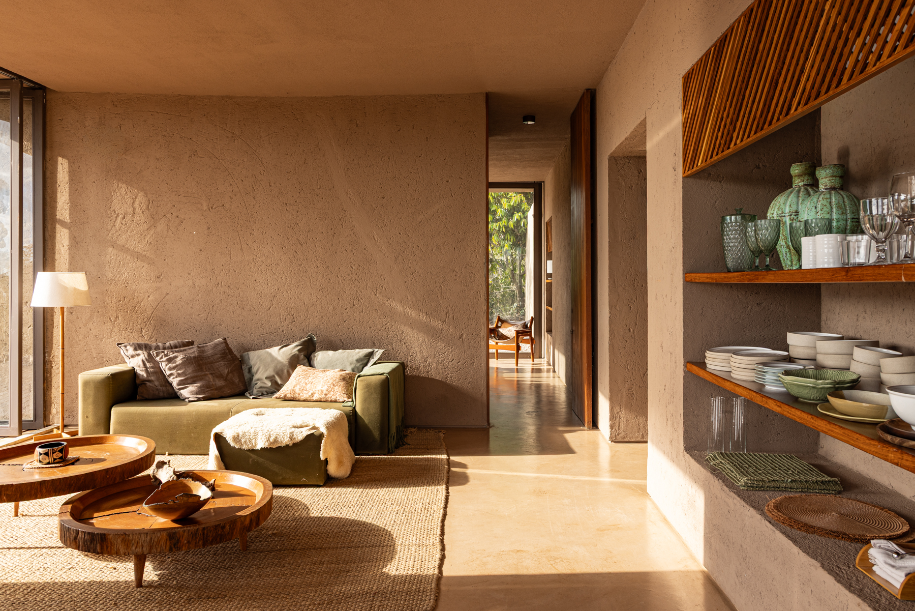 Casa Lilaya is a holistic Brazilian house built on crystal-infused land