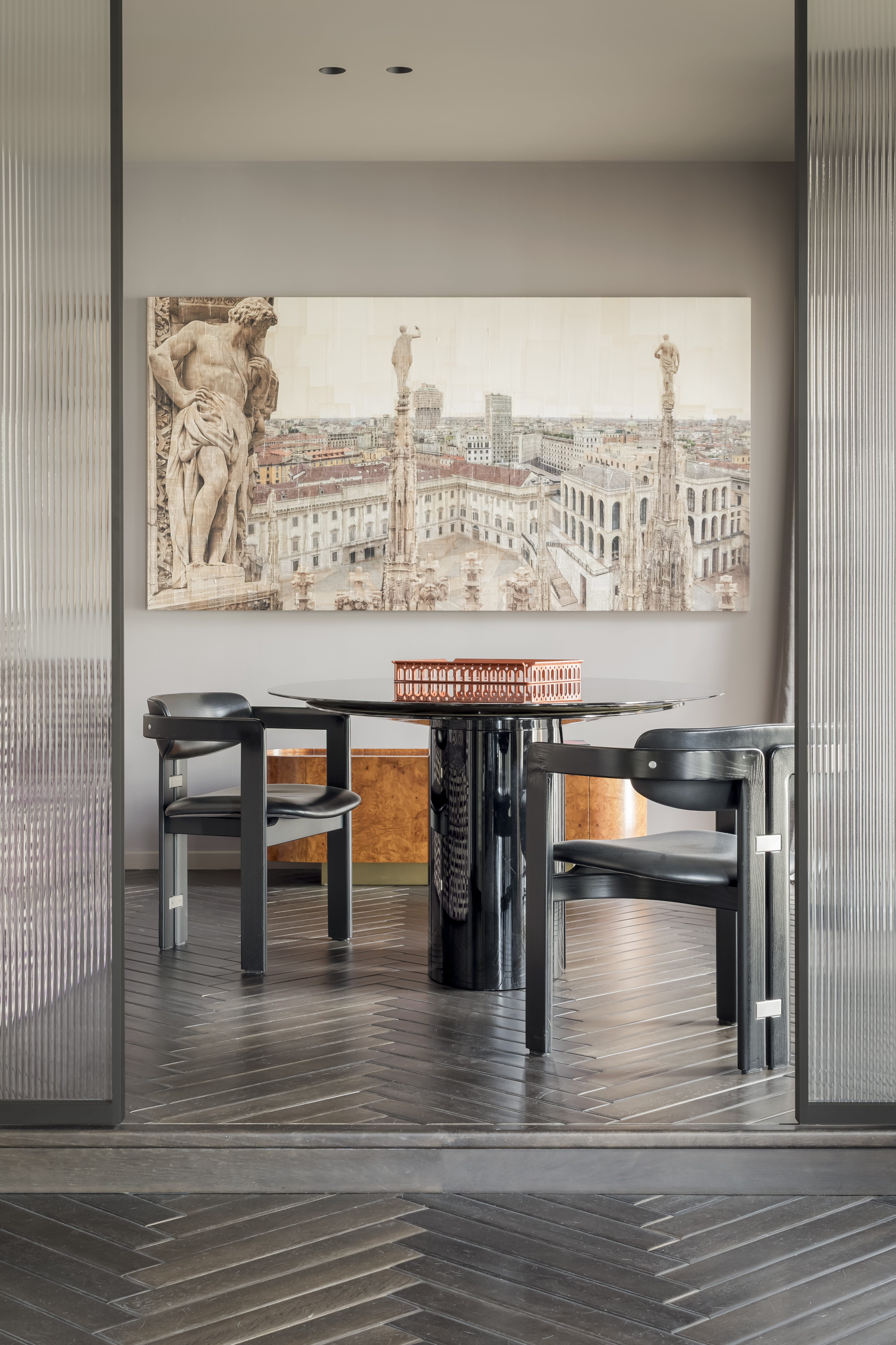 colourful interior of Milanese apartment