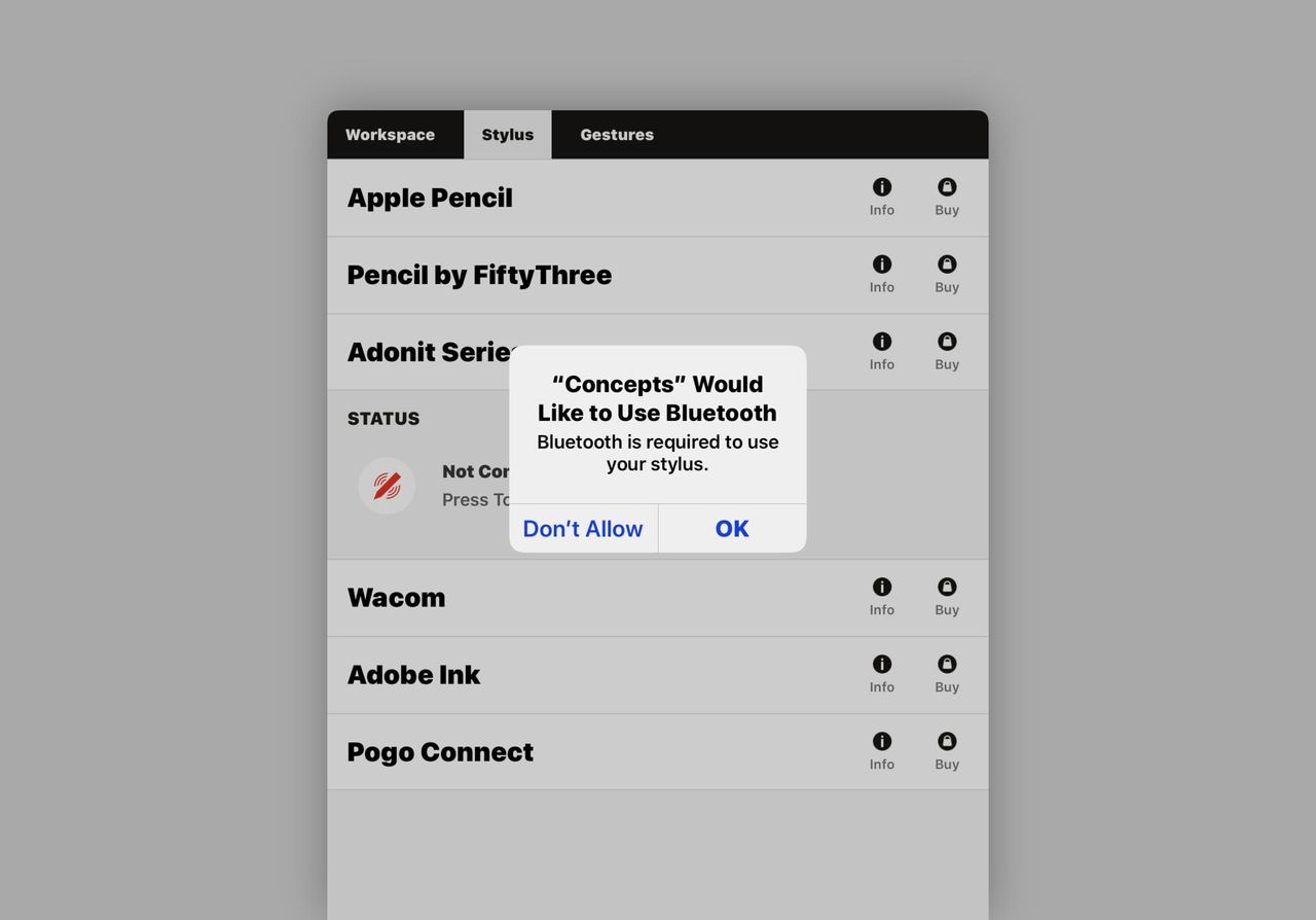 Adonit Note+ Stylus and Concepts app