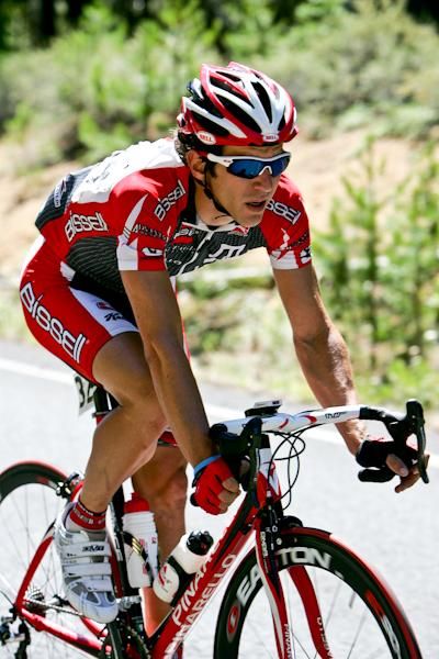 Ben Jacques-Maynes (Bissell) was in the break for another attempt at a stage win.