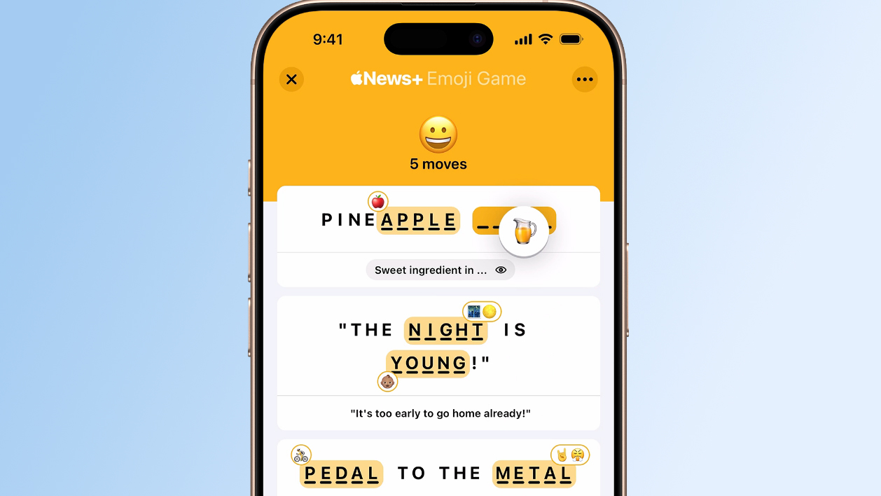 Apple News+ emoji game