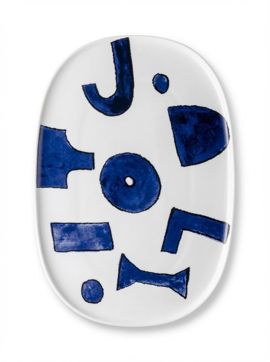 Alessi, Itsumo Oval Porcelain Serving Plate 36cm