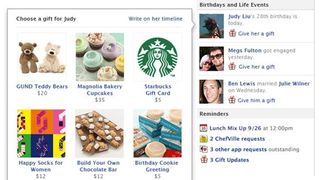 Facebook gifts redesign