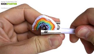 recycled rainbow pencils