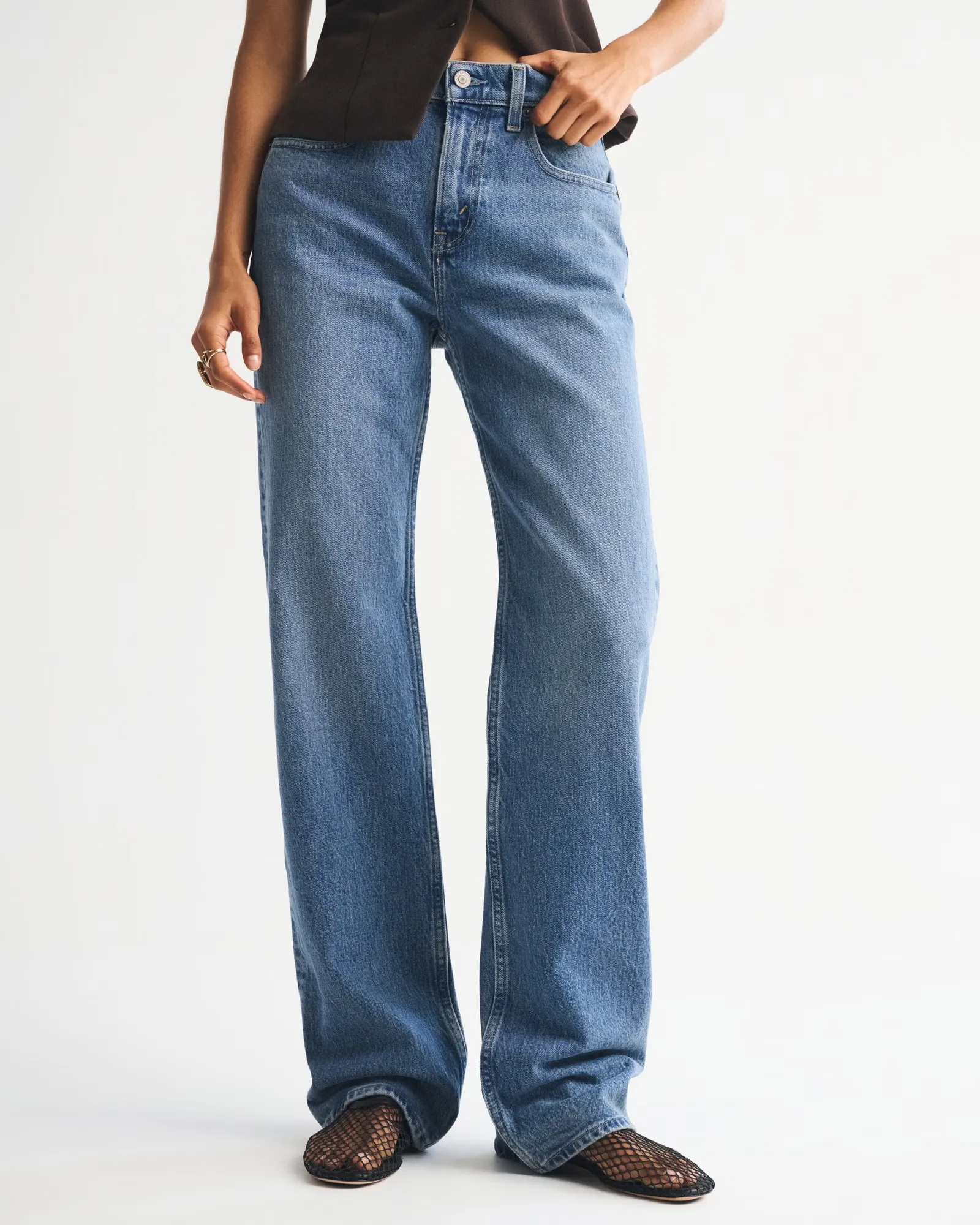 Abercrombie &amp;amp; Fitch, High Rise 90s Relaxed Jean