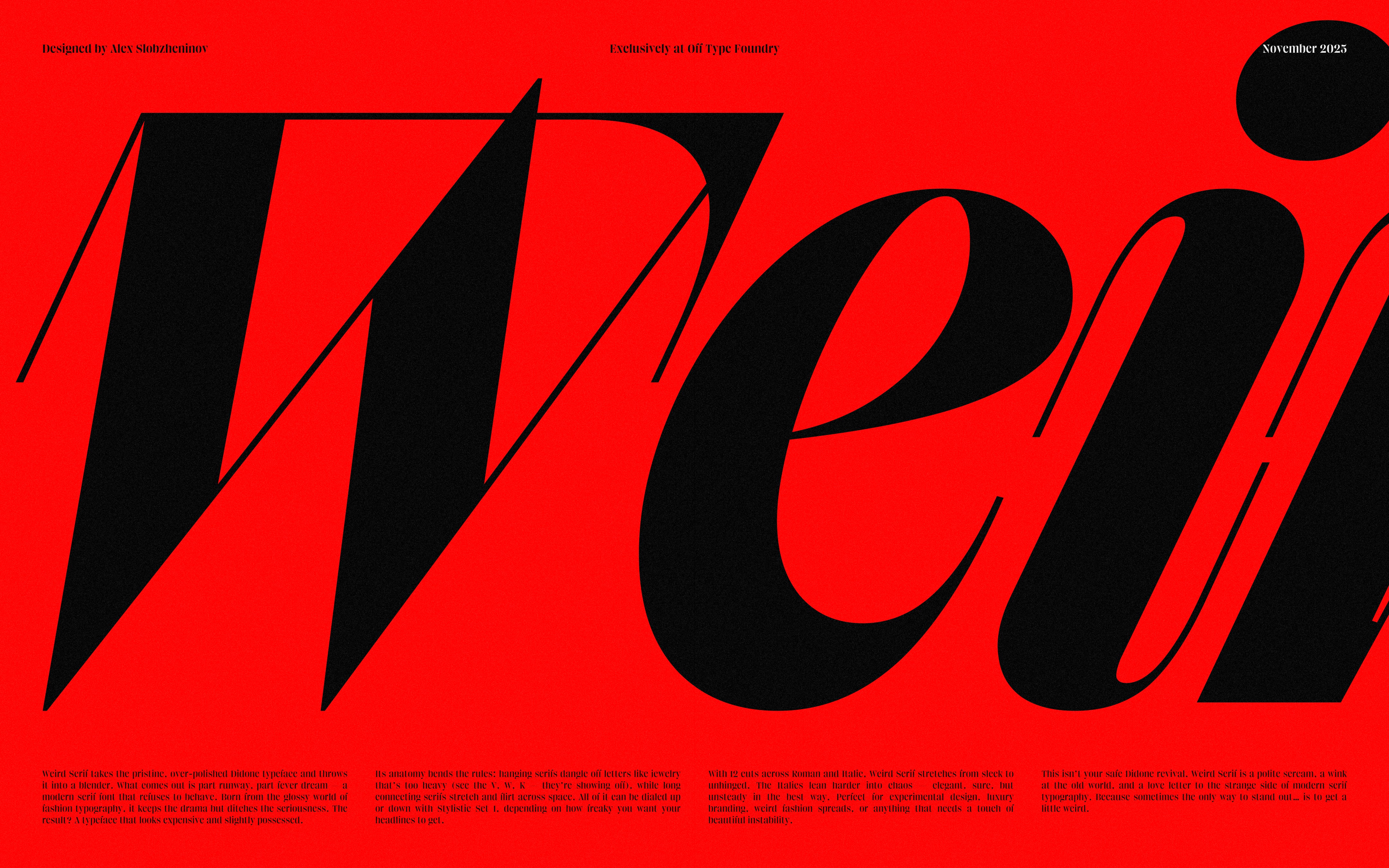 Off Type Foundry's OT Weird