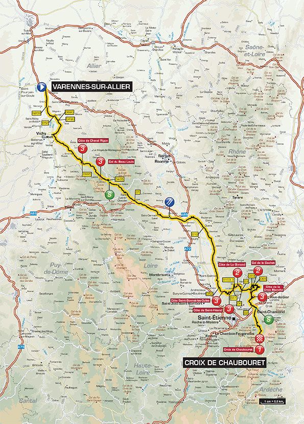 Paris - Nice - Stage 4 Map
