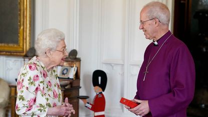 Queen Elizabeth II and the Archbishop of Canterbury Justin Welby 