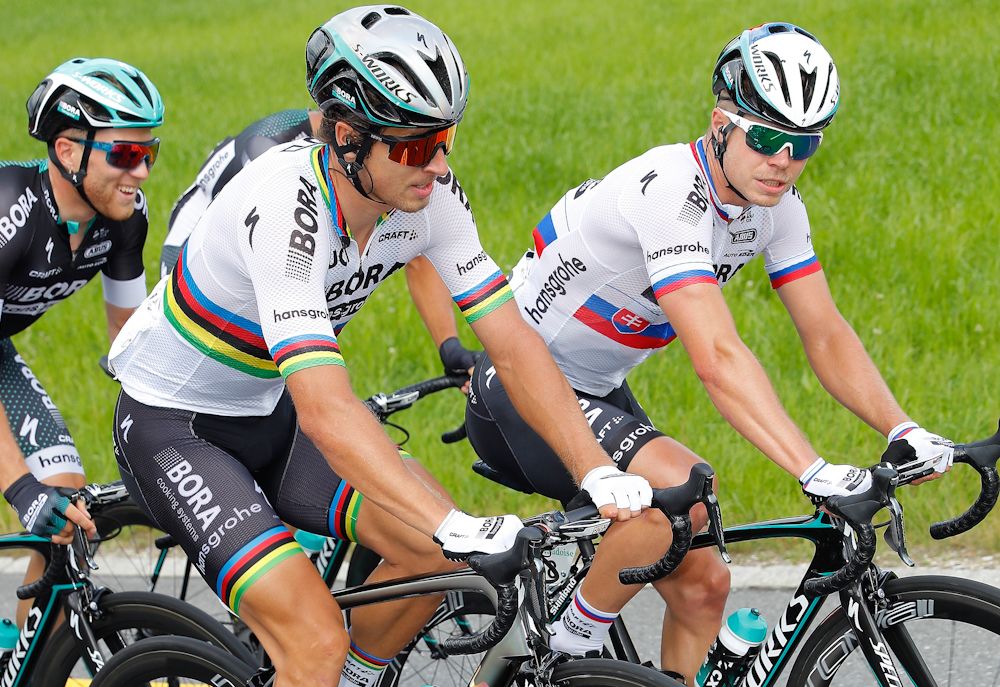 Peter and Juraj Sagan at the Tour de Suisse