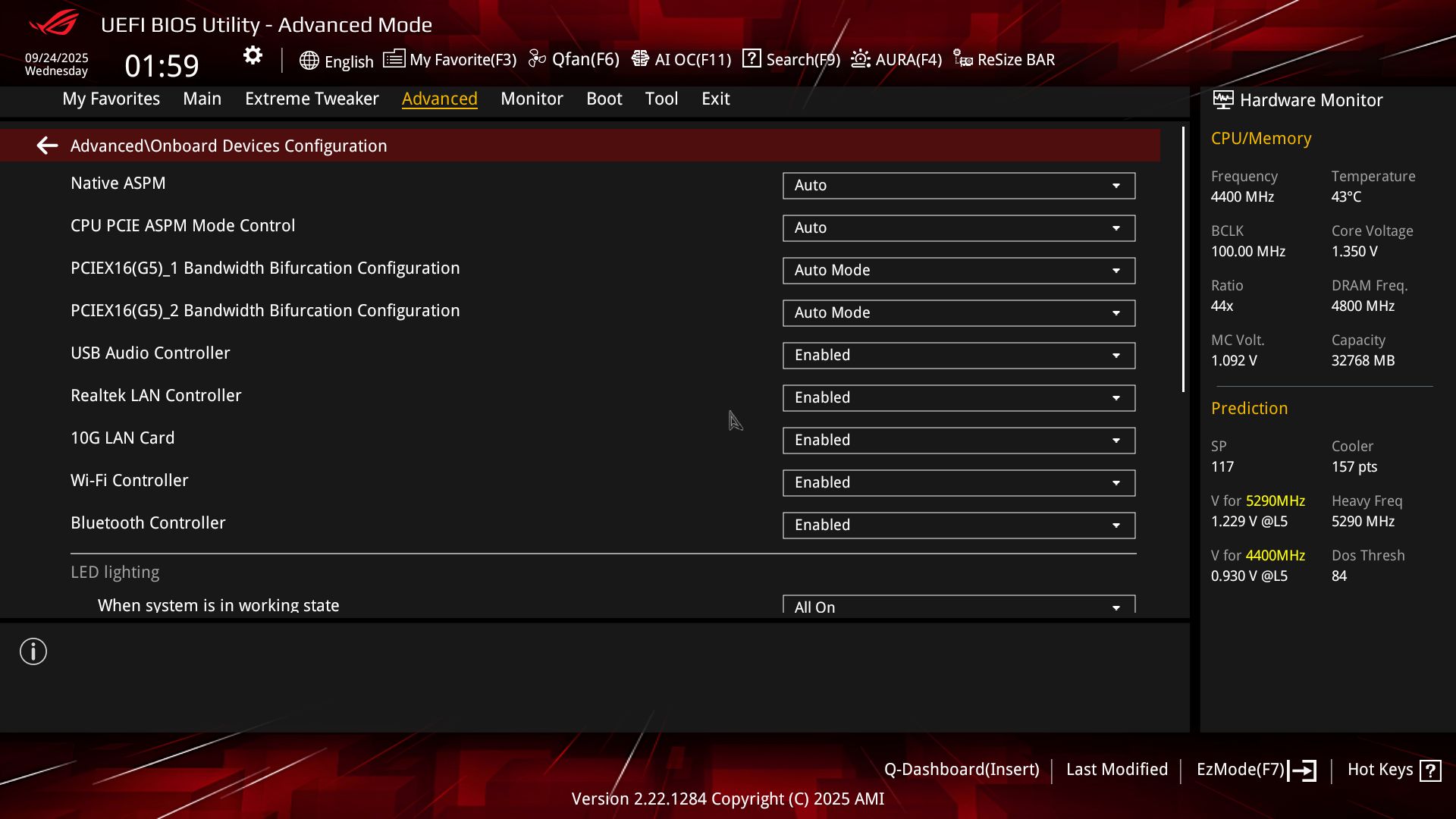 Asus ROG Crosshair X870E Extreme - BIOS Images