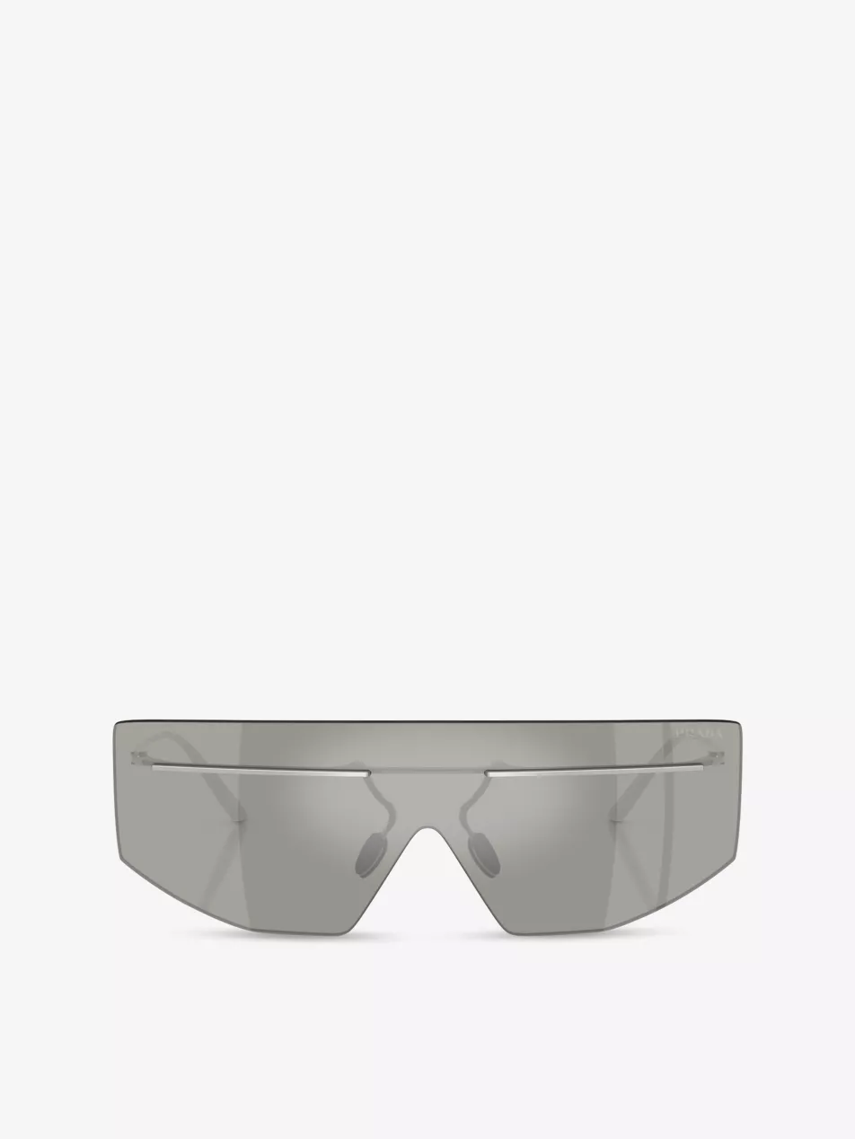 Pr B55s Irregular-Frame Metal Sunglasses
