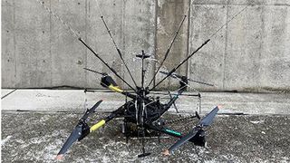 lightning inducing and guiding drone system