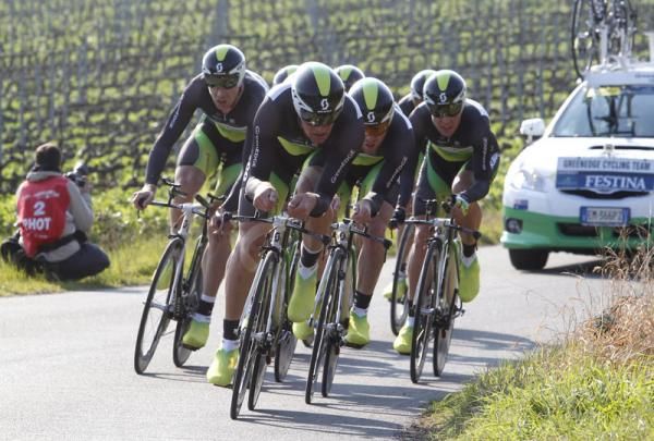 GreenEdge en route to victory in the opening stage.