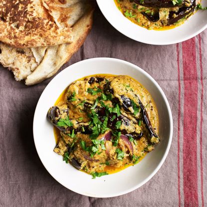 aubergine and coconut curry