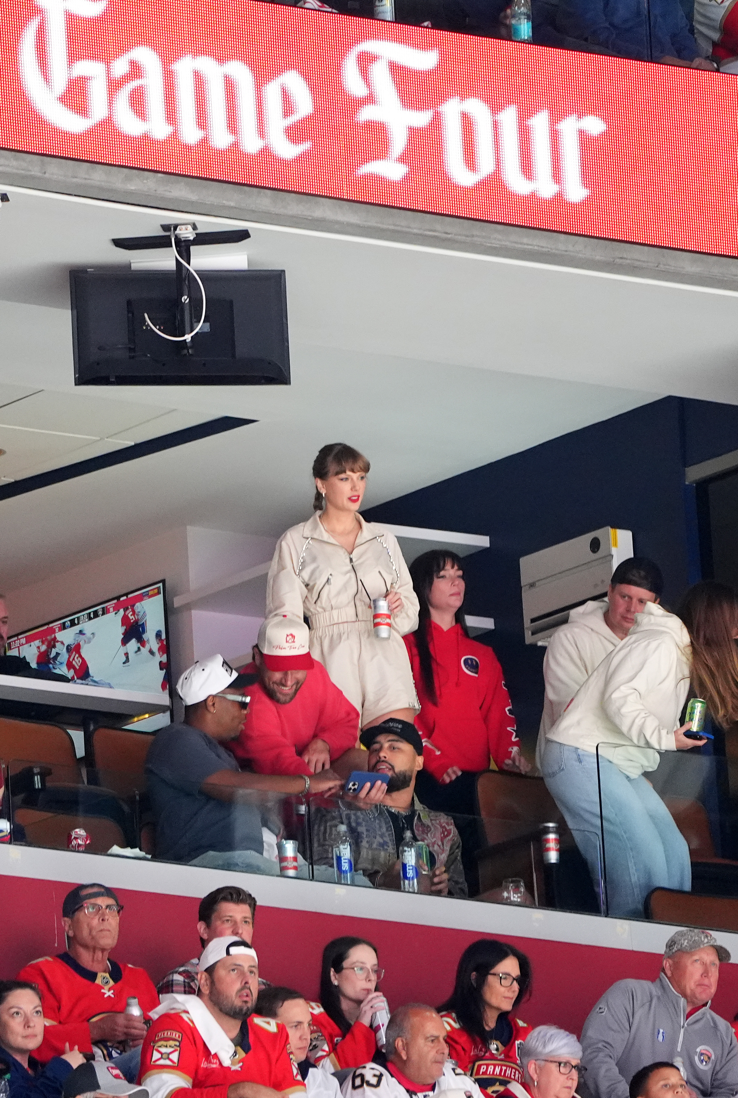 Taylor Swift and Travis Kelce at the Stanley Cup finals