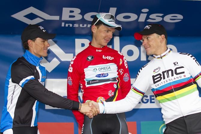 The 2013 Tour of Belgium podium