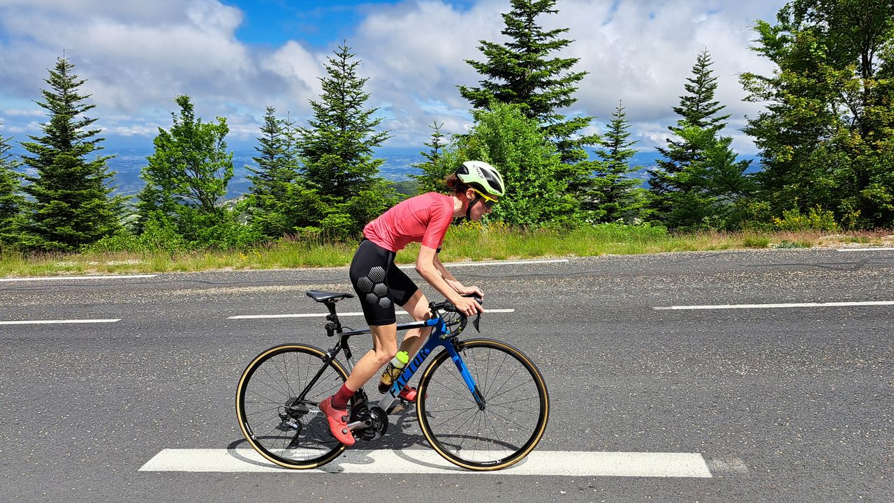 Illi Gardner riding Mont Ventoux in 2024