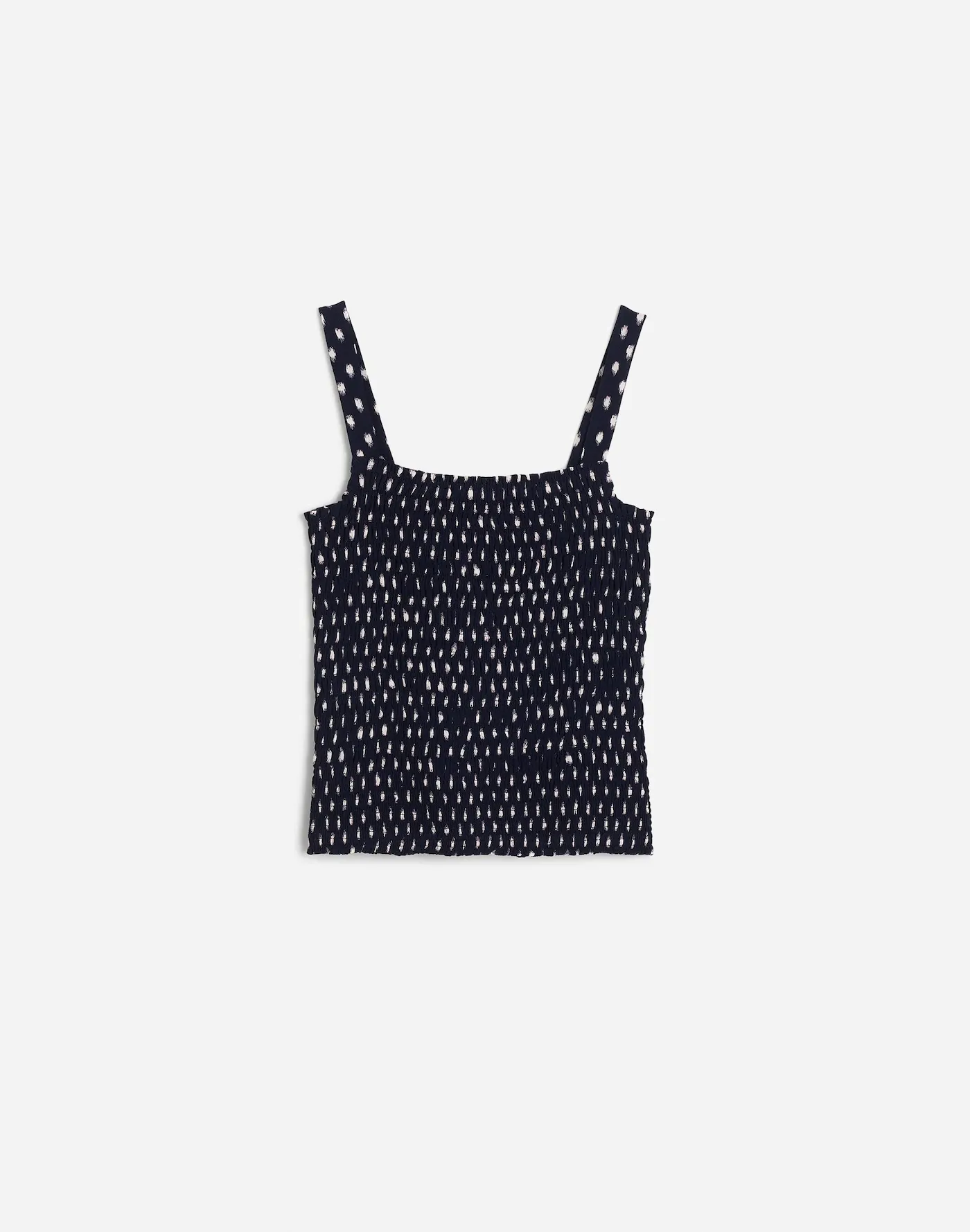Madewell, Smocked Tank Top in Shibori Dot Print