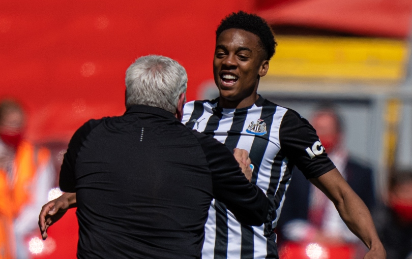 Steve Bruce and Joe Willock