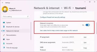 Enable Wi-Fi Metered Connection