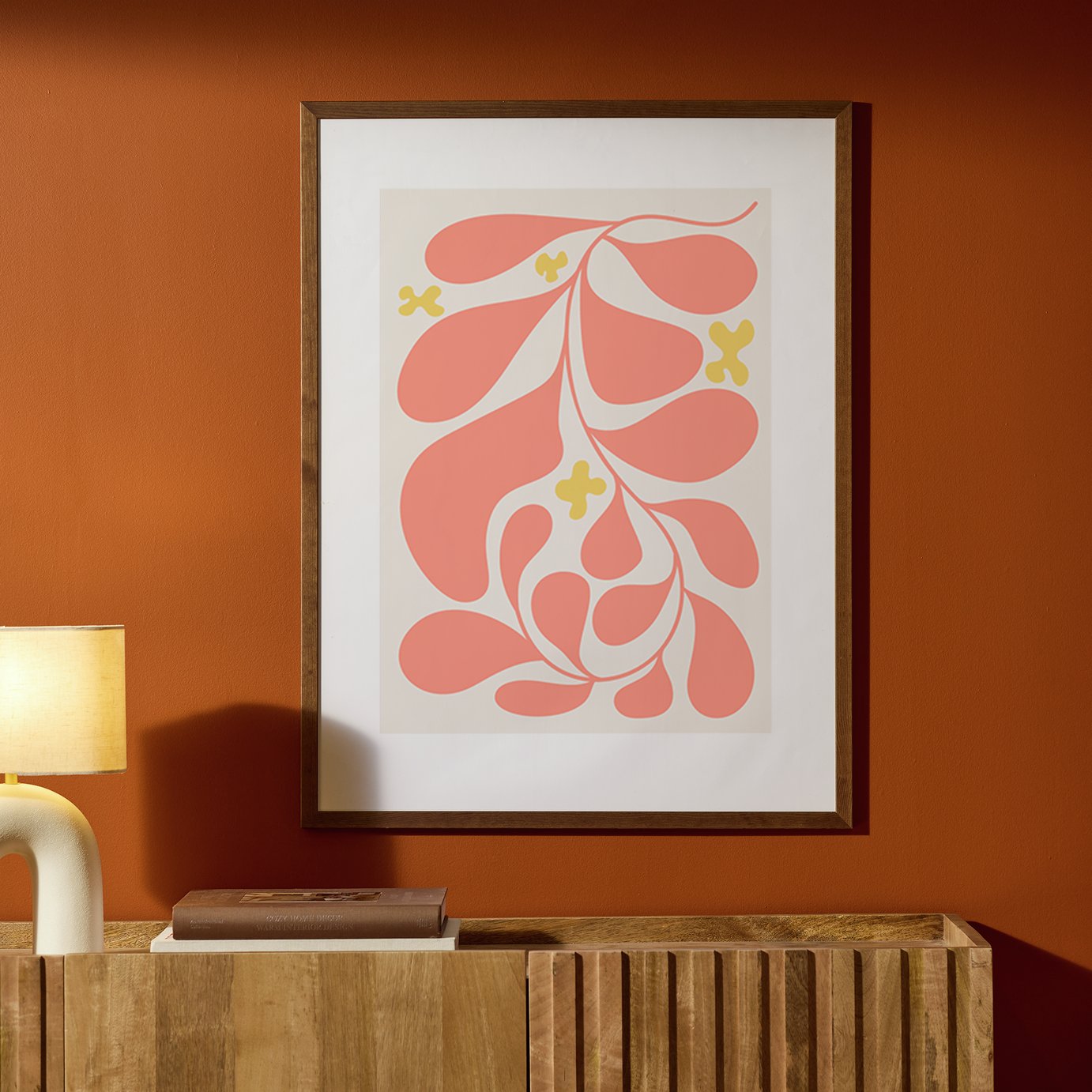 Habitat Walnut Ontario Picture Frame - 60x80cm