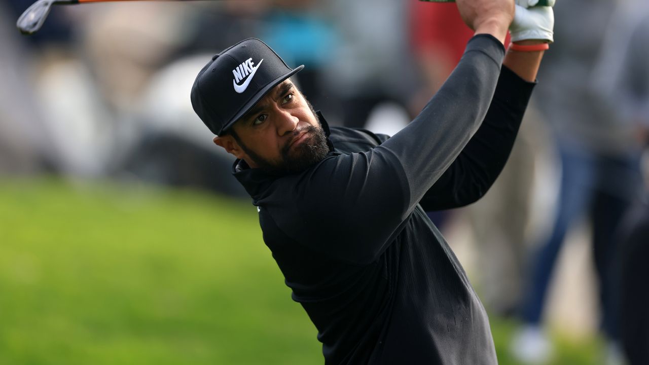 Tony Finau at the Genesis Invitational