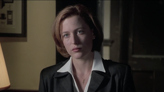 Gillian Anderson as Dana Scull in The X-Files: Fight the Future