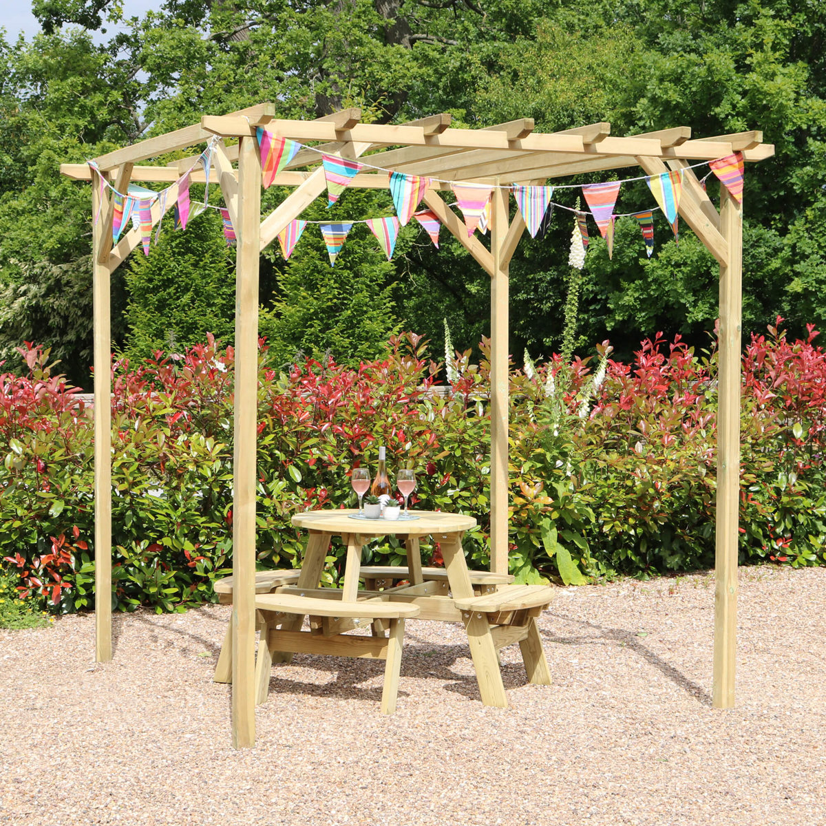 Zest 4 Leisure 2.4m X 2.4m Solid Wood Pergola | Wayfair.co.uk