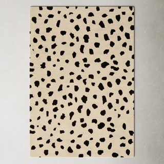 Modern leopard rug from Wayfair.