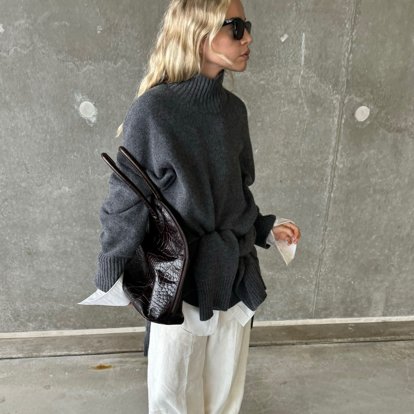 Women wearing luxury clothing