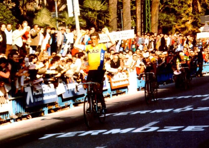Sean Kelly wins the 1986 Milan-San Remo