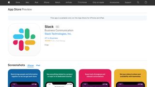 Slack in the Apple App Store