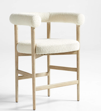 Mazz Boucle counter stool by Leanne Ford, Crate and Barrel