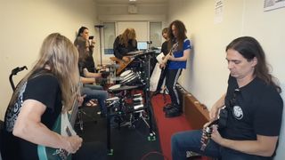 Megadeth and Marty Friedman rehearsing