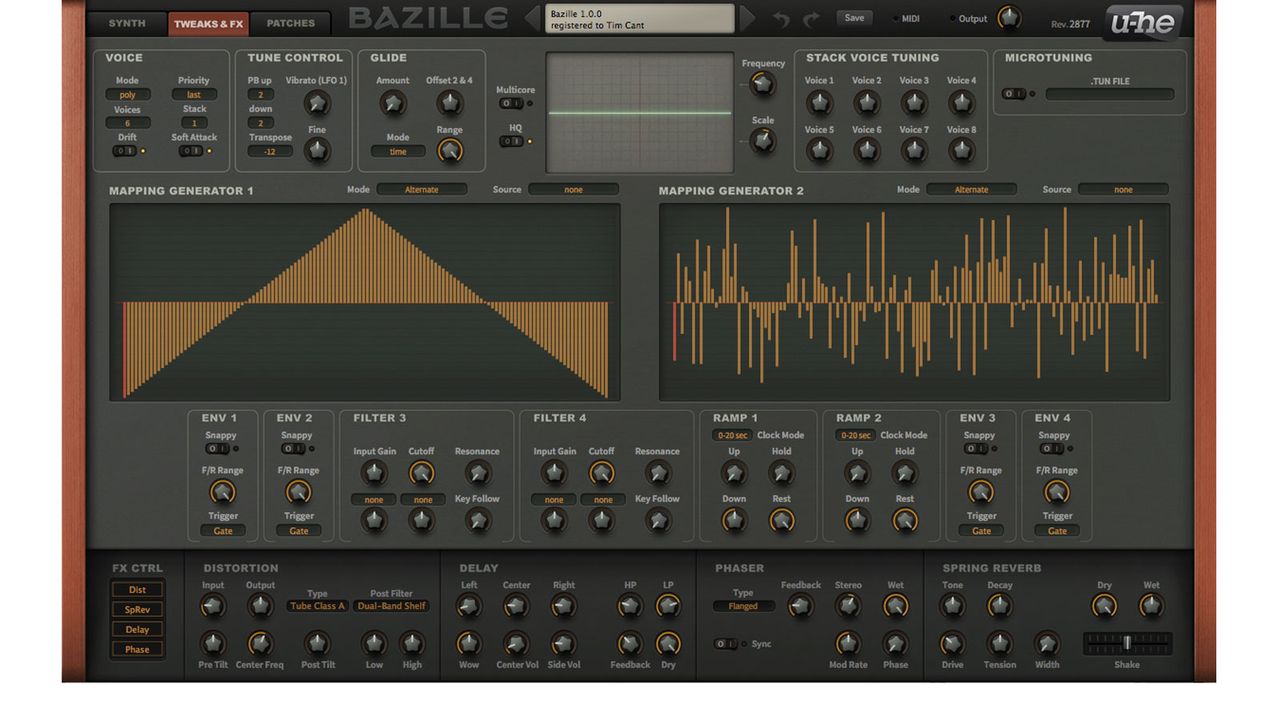 Bazille can make everything from crystal clear leads to grungy bass and scorching FX